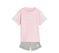 adidas Unisex Baby ESSENTIALS T-SHIRT SET, clear pink/white/white, 12-18 Months