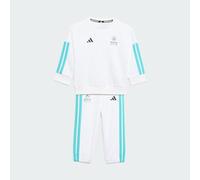 adidas Unisex Baby MERCEDES - AMG PETRONAS FORMULA 1 TEAM DNA BABY JOGGER LONG SLEEVE, white/semi mint rush, 0 Months