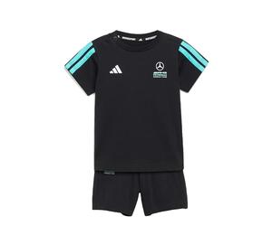 adidas Unisex Baby MERCEDES - AMG PETRONAS FORMULA 1 TEAM DNA BABY JOGGER SHORT SLEEVE, black/semi mint rush, 2-3 Years