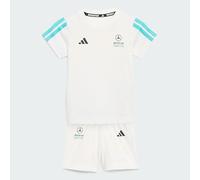 adidas Unisex Baby MERCEDES - AMG PETRONAS FORMULA 1 TEAM DNA BABY JOGGER SHORT SLEEVE, white/semi mint rush, 3-6 Months