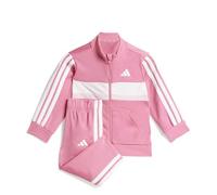 adidas Unisex Baby SEASONAL ESSENTIALS TIBERIO 3 STRIPES TRICOT TRACKSUIT, pink fusion/clear pink/white, 6-9 Months