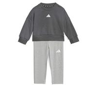 adidas Unisex Baby SEASONALS SWEAT SET, grey six/white, 9-12 Months