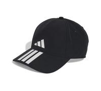 adidas Unisex Baseball Cap 3 Stripes Climaproof, Black/White, M-L