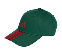 adidas Unisex Bball 3S Cap New Logo, Team Dark Green/Better Scarlet, XXS-XS