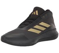 Adidas Unisex Bounce Legends Sneaker, Carbon/Gold Metallic/Core Black, 4.5 US Men