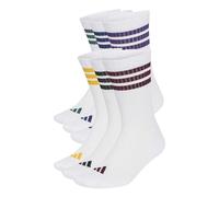 adidas Unisex Chaussettes mi-mollet rembourrées Essentials 3 bandes (6 paires)