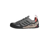 adidas Unisex Chaussure de randonnée Terrex Swift Solo 2.0, Charcoal Solid Grey/Carbon/Wonder Beige, 41 1/3