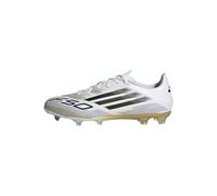 adidas Unisex Chaussure F50 League Terrain Souple/Multi-Surfaces, Cloud White/Core Black/Gold Metallic, 46