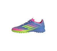 adidas Unisex Chaussure F50 League Turf, Blue Fusion/Lucid Lemon/Lucid Pink, 45 1/3