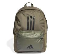 adidas Unisex CLASSIC THREE STRIPES BACKPACK BACK TO SCHOOL, olive strata/black, One Size