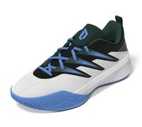 adidas Unisex Dame Certified 3 Basketball Sneaker, White/Collegiate Green/Blue Burst, 9.5 US Men