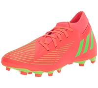 adidas Unisex Edge.4 Predator Flexible Ground Soccer Shoe, Solar Red/Solar Green/Black (Sock), 10 US Men
