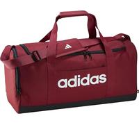 adidas Unisex Essentials Linear Duffel Bag, Active Maroon/White, M