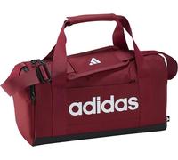 adidas Unisex Essentials Linear Duffel Bag, Active Maroon/White, XS