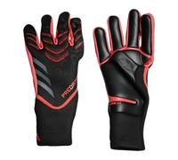 adidas Unisex Gants de Gardien Predator Pro, Black/Black/Lucid Red, 9 1/2