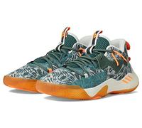 adidas Unisex Harden Stepback 3 Basketball Shoe, Green Oxide/Beam Orange/Off White, 8.5 US Men