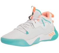 adidas Unisex Harden Stepback 3 Basketball Shoe, White/Beam Orange/Ecru Tint, 14 US Men