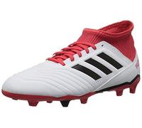 adidas Unisex-Kids Ace 18.3 FG J, White/Core Black/Real Coral, 4 M US Big Kid