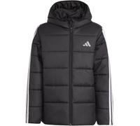 Adidas Unisex Kids Essentials 3S Hooded Long Sleeve Puffer Jacket Noir/Blanc 11-12 ans Unisex