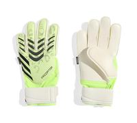 Adidas Unisex-Kids Match Predator Fingersave Goalie Soccer Gloves, Lucid Lemon/Black/Purple Rush, 3