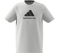 adidas Unisex Kinder Camo Graphic T-Shirt Junior, White, 11-12 Years