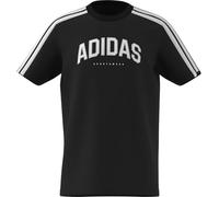 adidas Codes Collegiate Graphic T-Shirt Unisexe pour Enfants 11-12 Ans Noir