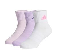 adidas Unisex Kinder CUSHIONED SPORTSWEAR ANKLE SOCKS 3 PAIR PACK, powder plum/white/ice lavender, 3-4 Years