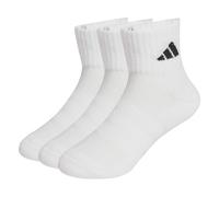 adidas Unisex Kinder CUSHIONED SPORTSWEAR ANKLE SOCKS 3 PAIR PACK, white/white/black, 3-4 Years