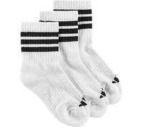 adidas Unisex Kinder CUSHIONED SPORTSWEAR CREW SOCKS 3 PAIR PACK, white/white/black, 5-6 Years