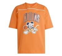 adidas Unisex Kinder Disney Mickey Mouse Tee, Pure Orange/Dark Blue/Off White, 9-10 Years