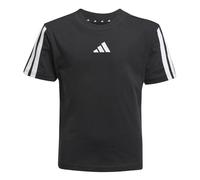 adidas Mixte Enfant Essentials 3 Stripes Sleeve T-Shirt, Black/White, 5-6 Years