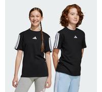 adidas Mixte Enfant Essentials 3 Stripes T-Shirt, Black/White, 7-8 Years