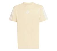 adidas Unisex Kinder Essentials 3 Stripes T-Shirt, Crystal Linen/White, 9-10 Years