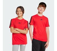Adidas Unisex Kinder Essentials 3 Stripes T-Shirt, Pure Ruby/Black, 13-14 Years