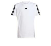 adidas Unisex Kinder Essentials 3 Stripes T-Shirt, White/Black, 9-10 Years