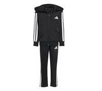 adidas Unisex Kinder ESSENTIALS 3 STRIPES TRACKSUIT, black, 5-6 Years