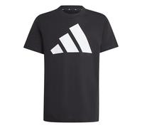 Adidas Unisex Kinder Essentials BIG Logo T-Shirt, Black/White, 11-12 Years