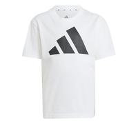adidas Unisex Kinder Essentials BIG Logo T-Shirt, White/Black, 4-5 Years