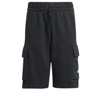 adidas Unisex Kinder Essentials Cargo Shorts, Black/White, 9-10 Years