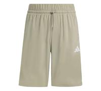 adidas Mixte Enfant Essentials Climacool Stripes Shorts, Silver Pebble/White, 13-14 Years