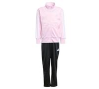 adidas Unisex Kinder ESSENTIALS CLIMACOOL TRACKSUIT, clear pink/white/white, 4-5 Years