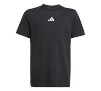 adidas Unisex Kinder Essentials T-Shirt, Black/White, 11-12 Years