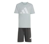 adidas Unisex Kinder ESSENTIALS T-SHIRT SET, Wonder Sage/white, 3-4 Years