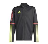 adidas Unisex Kinder F50 Training Jacket Kids, Black/Team Solar Yellow 2/Lucid Red, 15-16 Years