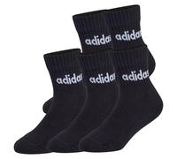 adidas Unisex Kinder LINEAR KIDS ANKLE SOCKS 5pP, black/black/black/black, 3-4 Years