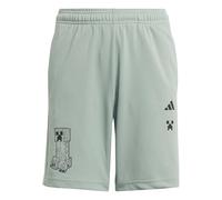 adidas Unisex Kinder Minecraft Training Short, Silver Green, 13-14 Years