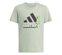 adidas Unisex Kinder Minecraft Training T-Shirt, Silver Green/Black, 11-12 Years