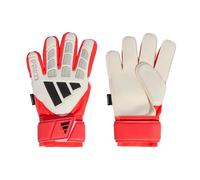 adidas Unisex Kinder Predator Goalkeeper Glove Match FINGERSAVE Junior, White/Lucid Red/Black, 5.5