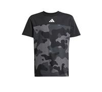 adidas Unisex Kinder Seasonal Essentials Camo Cotton T-Shirt Juniors, Black/White, 15-16 Years