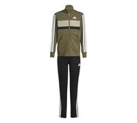 Adidas Seasonal Essentials Tiberio 3 Stripes Tricot Tracksuit Vert 9-10 Years Enfants
